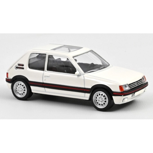 PEUGEOT 205 GTi 1986 MEIJE WHITE JET-CAR 1:43 Norev Auto Stradali Modellino
