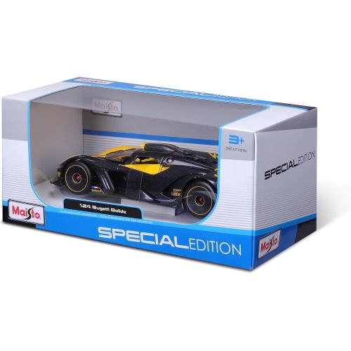 BUGATTI BOLIDE W16 8.0 FOUR-TURBO 1850hp 500km/h 2020 YELLOW 1:24 Maisto Auto Stradali Modellino