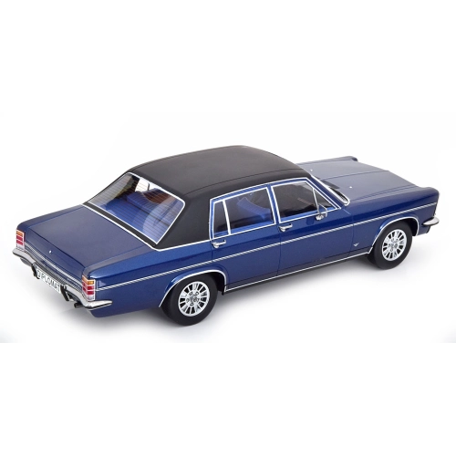 OPEL DIPLOMAT B 1972 METALLIC DARK BLUE/MATT BLACK 1:18 ModelCarGroup Auto Stradali Modellino