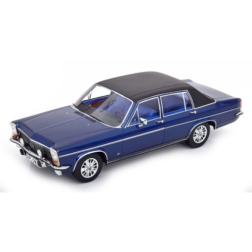 OPEL DIPLOMAT B 1972 METALLIC DARK BLUE/MATT BLACK 1:18 ModelCarGroup Auto Stradali Modellino