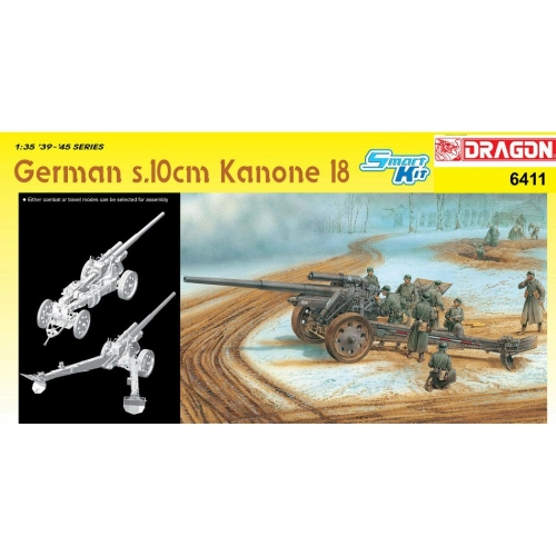 GERMAN S 10 cm KANONE KIT 1:35 Dragon Kit Mezzi Militari Modellino