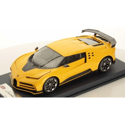 BUGATTI CENTODIECI PRODUCTION VERSION 2023 YELLOW 1:18 Looksmart Auto Stradali Modellino