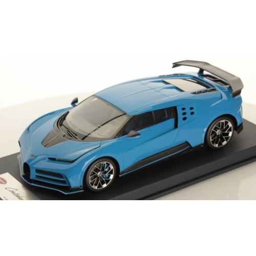 BUGATTI CENTODIECI PRODUCTION VERSION 2023 AGILE BLUE 1:18 Looksmart Auto Stradali Modellino