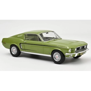 FORD MUSTANG FASTBACK GT 1968 LIGHT GREEN METALLIC 1:12 Norev Auto Stradali Modellino