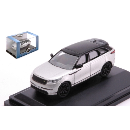 RANGE ROVER VELAR SE SILVER WITH BLACK ROOF 1:76 Oxford Auto Stradali Modellino