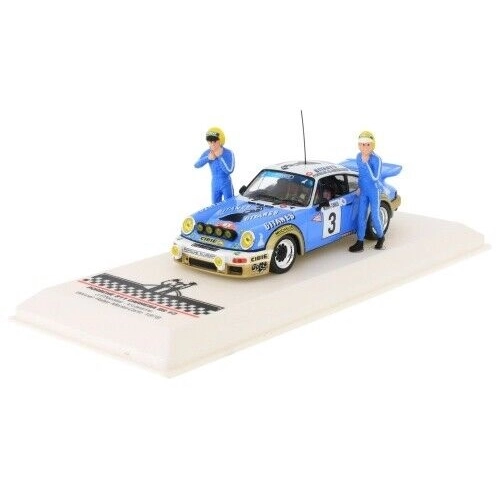 PORSCHE 911 SC 3.0L GITANES N.3 WINNER RALLY MONTE CARLO 1978 WITH FIGURE NICOLAS/LAVERNE 1:43 Ixo Model Auto Rally Modellino