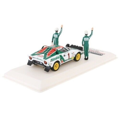 LANCIA STRATOS HF N.1 WINN.RALLY MONTE C.1977 WITH FIGURE MUNARI/MAIGA 1:43 Ixo Model Auto Rally Modellino