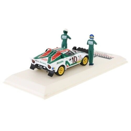 LANCIA STRATOS HF N.10 WINNER RALLY MONTE CARLO 1976 WITH FIGURE MUNARI/MAIGA 1:43 Ixo Model Auto Rally Modellino