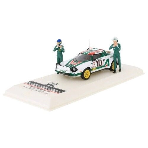 LANCIA STRATOS HF N.10 WINNER RALLY MONTE CARLO 1976 WITH FIGURE MUNARI/MAIGA 1:43 Ixo Model Auto Rally Modellino
