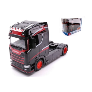 SCANIA S730 HIGHLINE CAB 2017 BLACK 1:43 Burago Camion Modellino