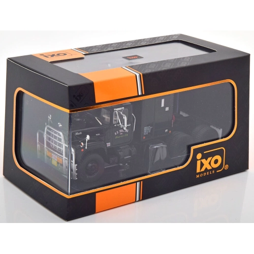 MACK R-SERIES 1966 BLACK WITH REAR CABINE 1:43 Ixo Model Camion Modellino