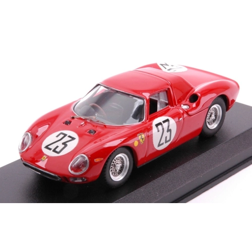 FERRARI 250 LM N.23 16th Le Mans 1964 DUMAY-VAN OPHEM 1:43 Best Model Auto Competizione Modellino