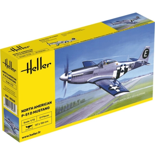 P-51 MUSTANG KIT 1:72 Heller Kit Aerei Modellino