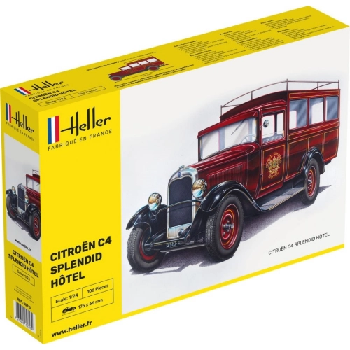 CITROEN C4 "SPLENDID HOTEL" KIT 1:24 Heller Kit Auto Modellino