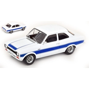 FORD ESCORT MK I RS 2000 1973 WHITE/BLUE 1:18 ModelCarGroup Auto Stradali Modellino