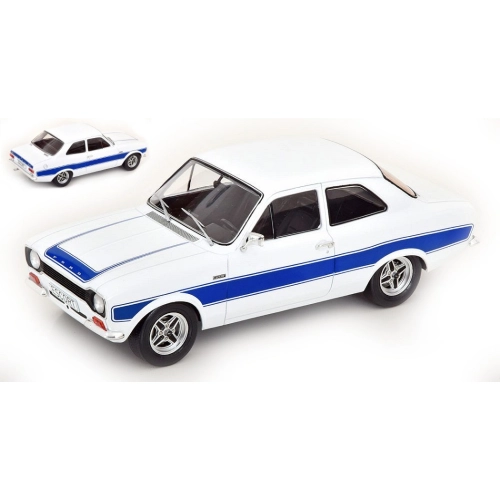 FORD ESCORT MK I RS 2000 1973 WHITE/BLUE 1:18 ModelCarGroup Auto Stradali Modellino