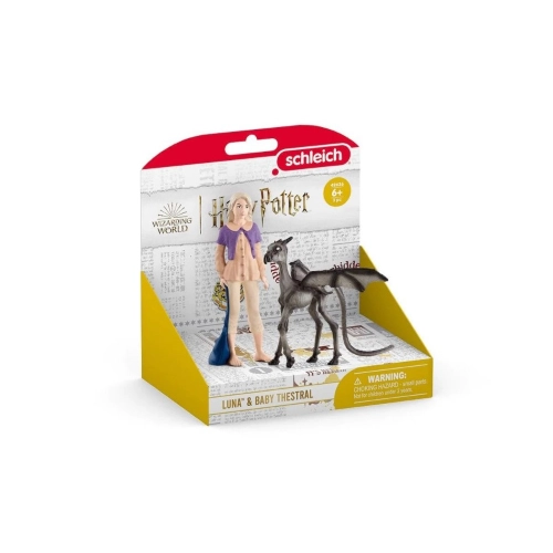 LUNA LOVEGOOD & THESTRAL "HARRY POTTER SAGA" 12,3 x 2,3 x 10,1 cm Schleich Movie Modellino
