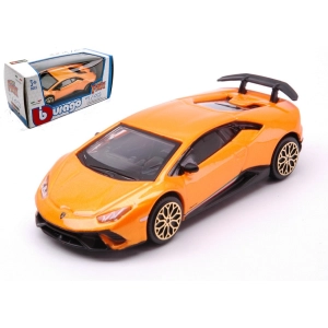 LAMBORGHINI HURACAN LP640-4 PERFORMANTE 2017 ORANGE 1:43 Burago Auto Stradali Modellino