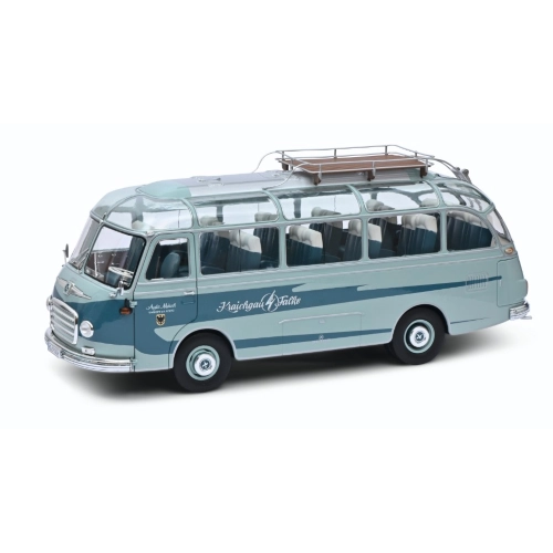 SETRA S6 AUTOBUS 1955 BLUE/LIGHT BLUE 1:18 Schuco Autobus Modellino
