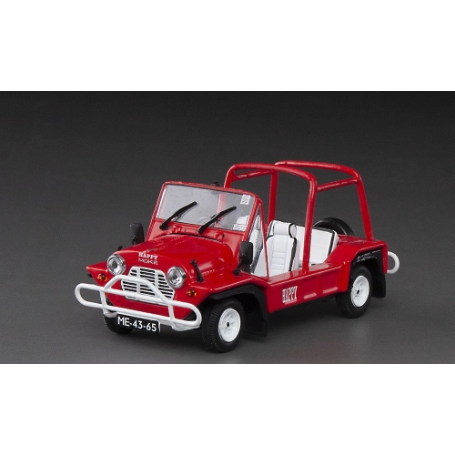 AUSTIN MINI MOKE 1968 RED + 2 FIGURES 1:43 Vitesse Auto Stradali Modellino
