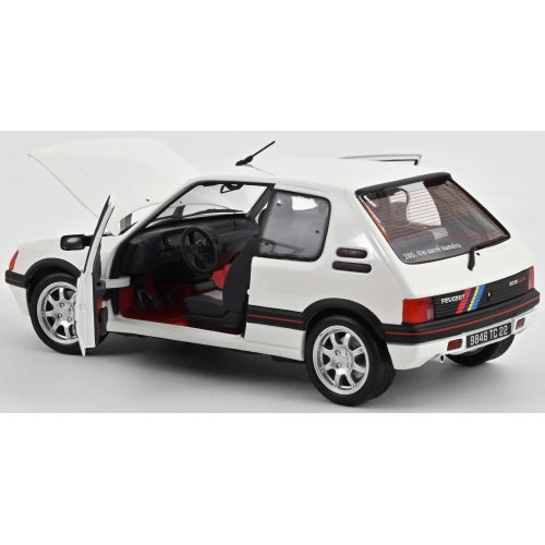 PEUGEOT 205 GTI 1.9 1989 MEIJE WHITE 1:18 Norev Auto Stradali Modellino