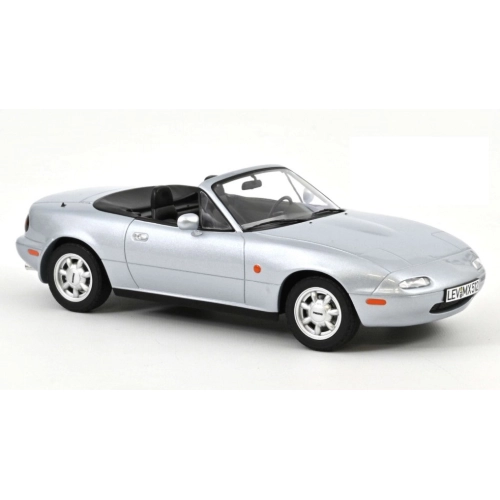 MAZDA MX-5 1989 SILVER 1:18 Norev Auto Stradali Modellino