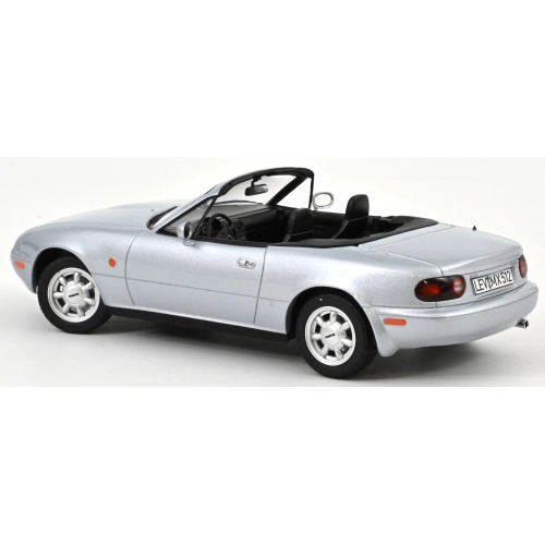MAZDA MX-5 1989 SILVER 1:18 Norev Auto Stradali Modellino