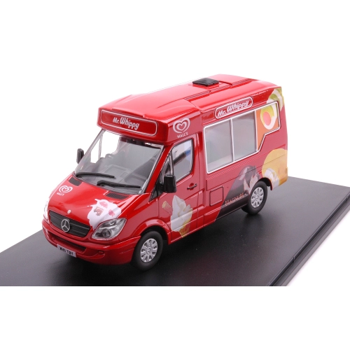 MERCEDES MR.WHIPPY ICE CREAM MODEL 1:43 Oxford Veicoli Commerciali Modellino
