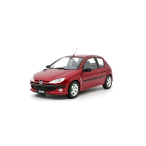 PEUGEOT 206 S16 1999 RED 1:18 Ottomobile Auto Stradali Modellino