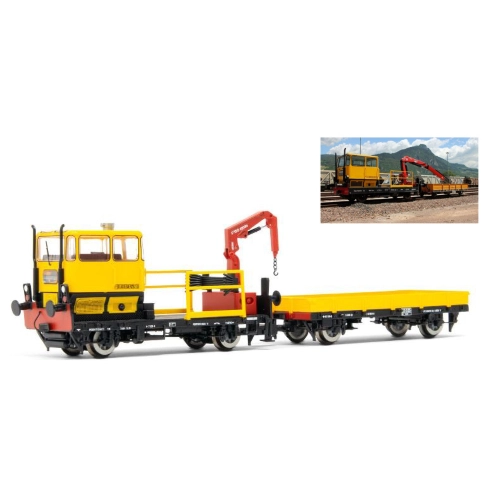 FS MAINTENANCE TRACTOR YELLOW RFI LIVERY EP.V-VI W/DCC DIGITDECODER 1:87 Rivarossi Treni Modellino