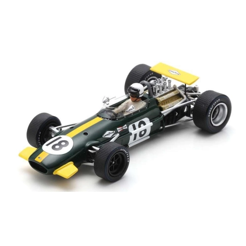 BRABHAM BT26 N.18 BELGIUM 1968 JACK BRABHAM 1:43 Spark Model Formula 1 Modellino
