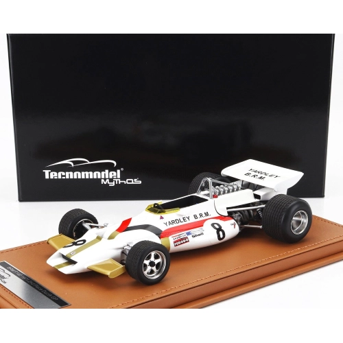 BRM P160 N.8 2nd PLACE DUTCH GP 1971 PEDRO RODRIGUEZ 1:18 Tecnomodel Formula 1 Modellino