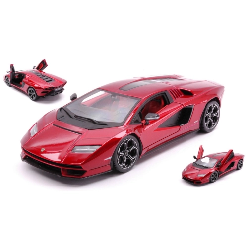 LAMBORGHINI COUNTACH 2023 RED 1:24 Burago Auto Stradali Modellino