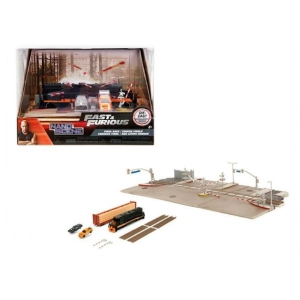 NANO TRAIN DIORAMA FAST & FURIOUS (CARS cm 4) Jada Toys Movie Modellino