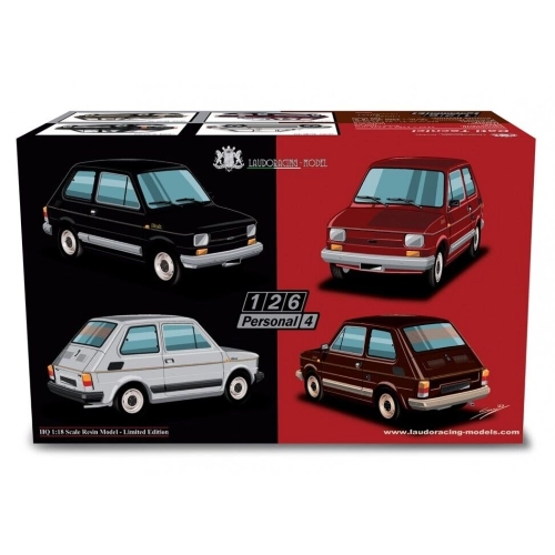 FIAT 126 PERSONAL 4 1980 BROWN 1:18 Laudo Racing Auto Stradali Modellino