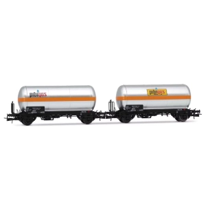 FS 2-UNIT PACK 2-AXLE GAS TANK WAGONS PIBIGAS EP.IVa 1:87 Rivarossi Treni Modellino