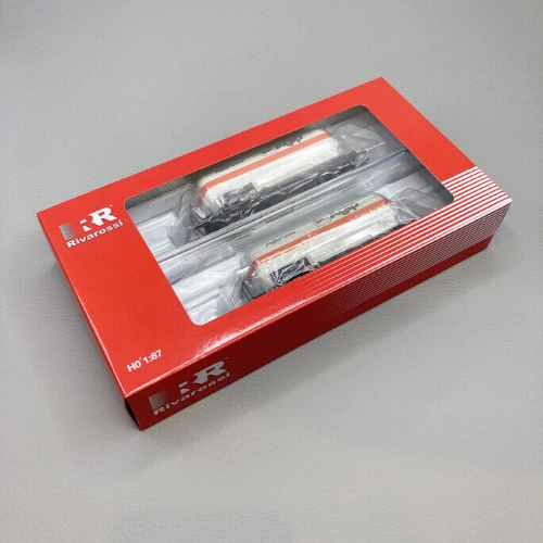 FS 2-UNIT PACK 2-AXLE GAS TANK WAGONS AGIPGAS EP.IV 1:87 Rivarossi Treni Modellino