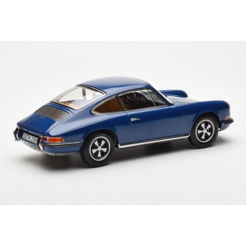 PORSCHE 911 S 1969 BLUE 1:18 Norev Auto Stradali Modellino