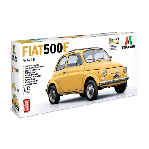 FIAT 500F 1968 UPGRADE EDITION 1:12 Italeri Kit Auto Modellino