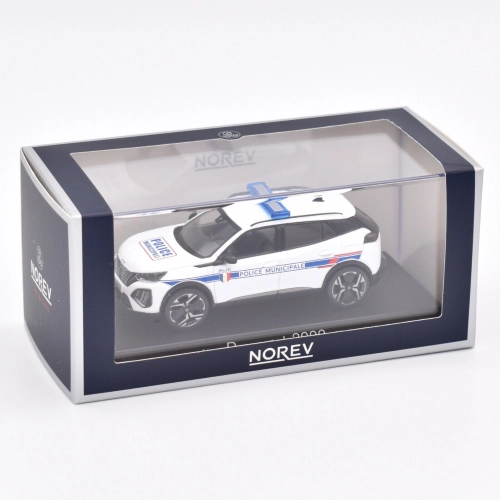 PEUGEOT 2008 GT 2024 POLICE MUNICIPALE 1:43 Norev Forze dell'Ordine Modellino