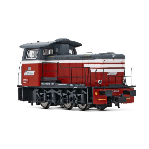 MERCITALIA S LOCOMOTIVA DIESEL DA MANOVRA LIVREA ROSSO/BIANCO EP.VI 2007 - Present 1:87 Rivarossi Treni Modellino