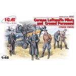GERMAN LUFTWAFFE PILOTS AND GROUND PERSONNEL 1939-1945 KIT ICM Kit Figure Militari Modellino