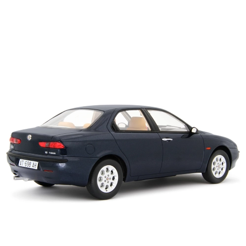 ALFA 156 1.8 T.S. 1997 METALLIC DARK BLUE DECALS 1.6/2.0 T.S./1.9 JTD/2.5 V6 24V 1:18 Laudo Racing Auto Stradali Modellino