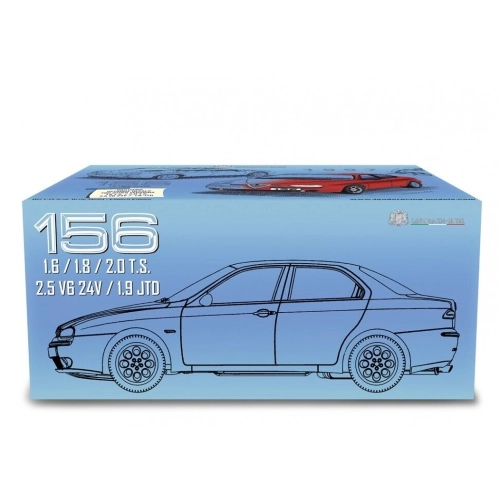ALFA 156 1.8 T.S. 1997 METALLIC BLUE DECALS 1.6+2.0 T.S.+1.9 JTD+2.5 V6 24V 1:18 Laudo Racing Auto Stradali Modellino