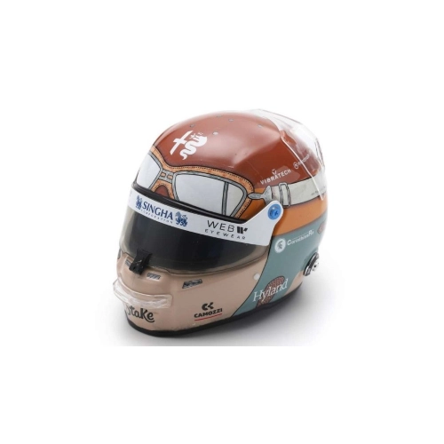 F1 HELMET ALFA ROMEO C43 TEAM STAKE N.77 VALTTERI BOTTAS MONZA ITALY GP 2023 1:5 Spark Model Caschi Modellino