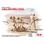 INDIAN SIKH RIFLES 1942 4 FIGURES KIT 1:35 ICM Kit Figure Militari Modellino