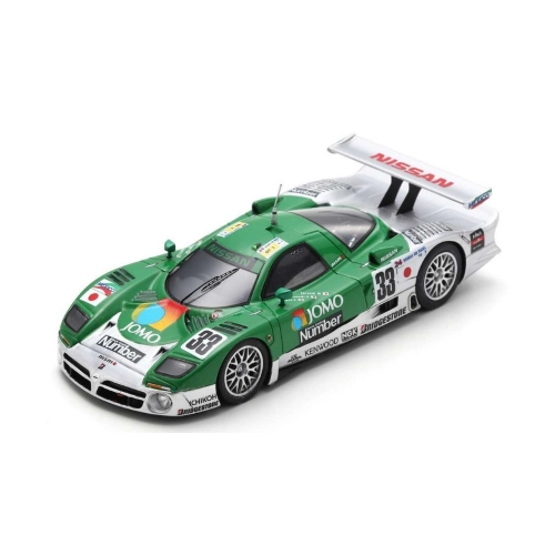 NISSAN R390 GT1 N.33 10th 24H LE MANS 1998 MOTOYAMA-KAGEYAMA-KUROSAWA 1:43 Spark Model Auto Competizione Modellino