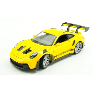 PORSCHE 911 (992) GT3 RS YELLOW 1:24 Welly Auto Stradali Modellino