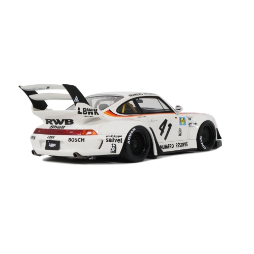 PORSCHE 911 993 RWB BODYKIT KATO-SAN N.41 1993 WHITE 1:18 GT Spirit Auto Competizione Modellino