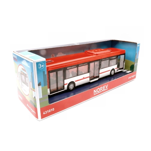 BUS IRISBUS PLASTIGAM Cm 26x6x6 RED REPRODUCTION 2024 1:43 Norev Autobus Modellino